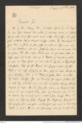 Nachlass Franz Steindachner, Brief von Victor Julius Carus an Franz Steindachner (05.05.1880), Inv.Nr. 78.01, Seite 1